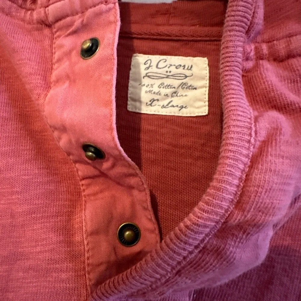 Y2K Men’s J. Crew Coral Lounge Laid Back Hoodie XL